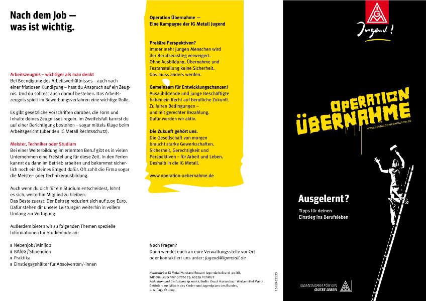 Ausgelernt? - Tipps für deinen Einstieg ins Berufsleben - Operation Übernahme