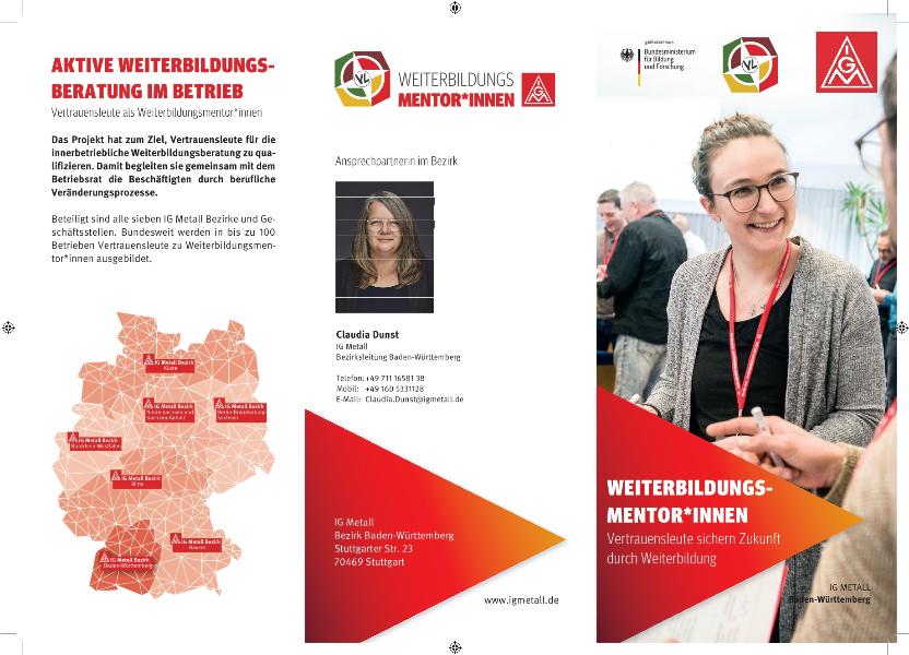 Flyer Weiterbildungsmentor*innen Baden-Württemberg