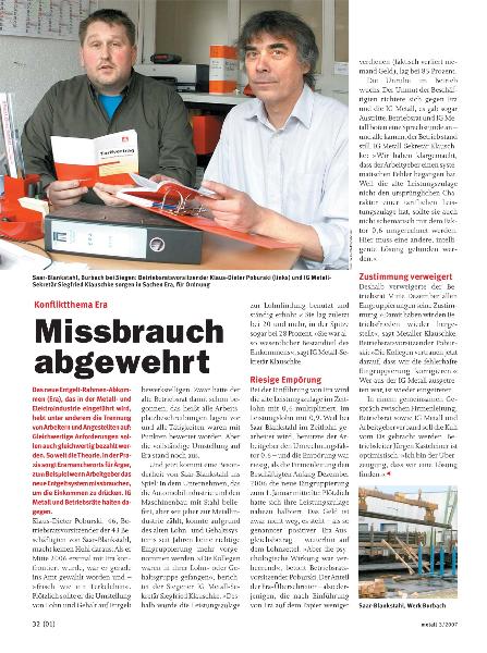 metall-Regionalseiten Nordrhein-Westfalen März 2007