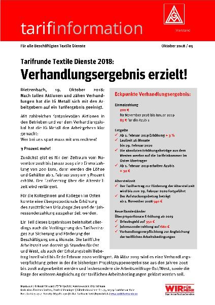 Verhandlungsergebnis erzielt