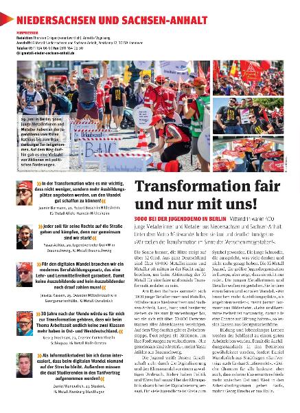 metallzeitung - Regionalseiten Niedersachsen und Sachsen-Anhalt September 2019