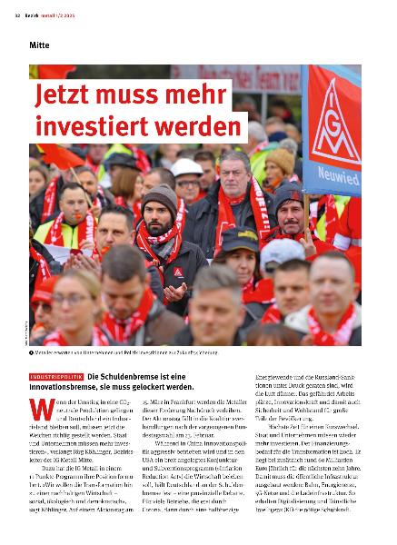 metall - Regionalseiten Mitte 1/2 2025