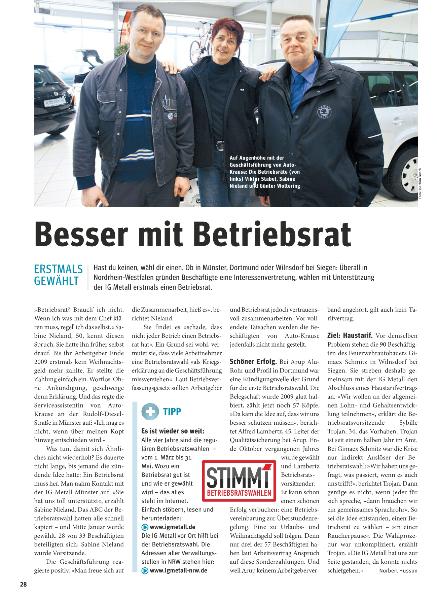metallzeitung - Regionalseiten Nordrhein-Westfalen April 2010
