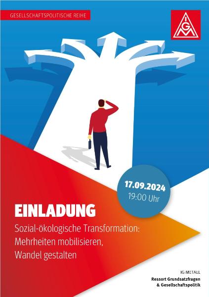 Gesellschaftspolitische Reihe: Sozial-ökologische Transformation: Mehrheiten mobilisieren, Wandel gestalten