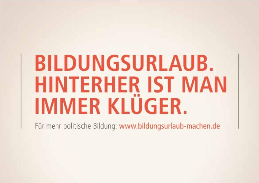  Postkarte: Bildungsurlaub. Hinterher ist man immer klüger.
