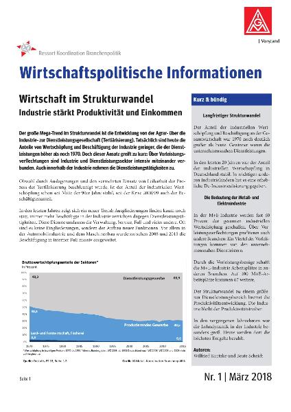 Wirtschaft im Strukturwandel, Wirtschaftspolitische Informationen 1/2018
