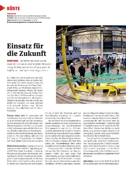 metallzeitung - Regionalseiten Küste Februar 2021