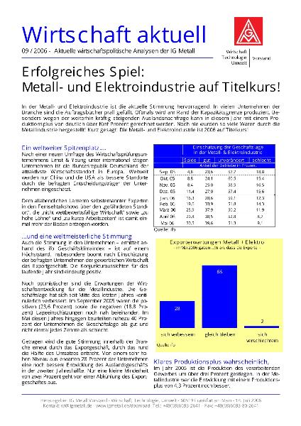 Wirtschaft aktuell 09/2006