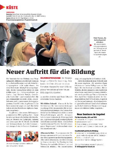 metallzeitung - Regionalseiten Küste Oktober 2020