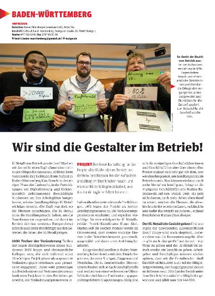 metallzeitung - Regionalseiten Baden-Württemberg März 2020