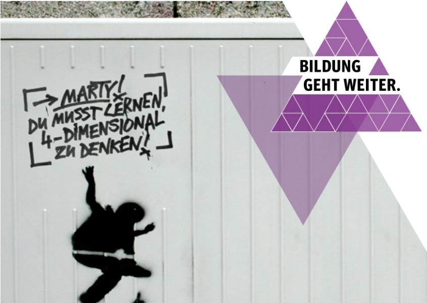 Postkarte: Bildung geht weiter