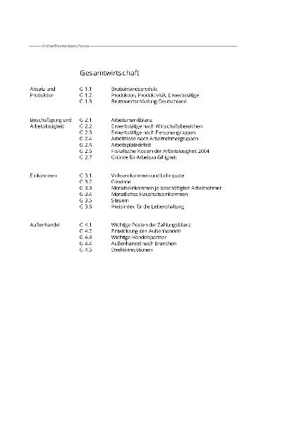 Teilbereich Gesamtwirtschaft (komplett)