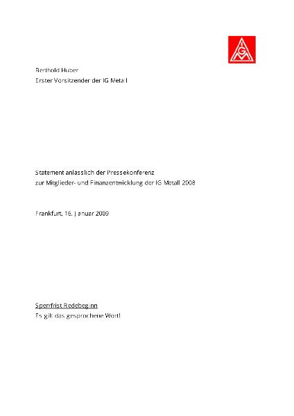 01 16 Statement Huber