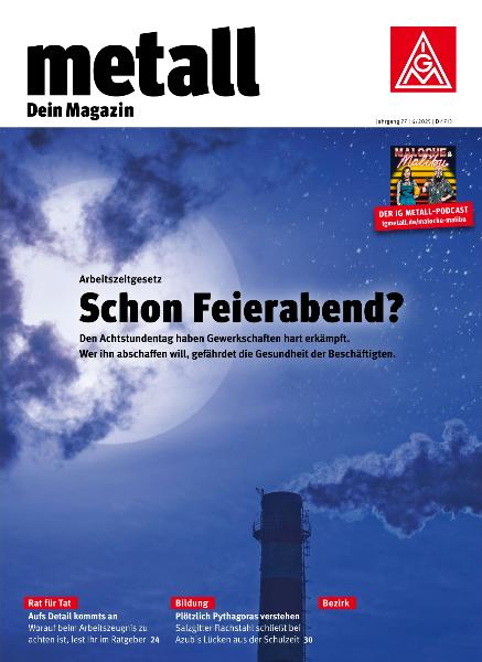 metall. Dein Magazin, November/Dezember 2025