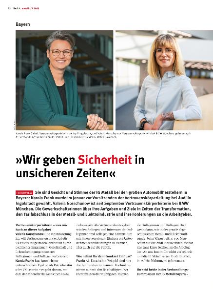 metall - Regionalseiten Bayern 1/2 2025