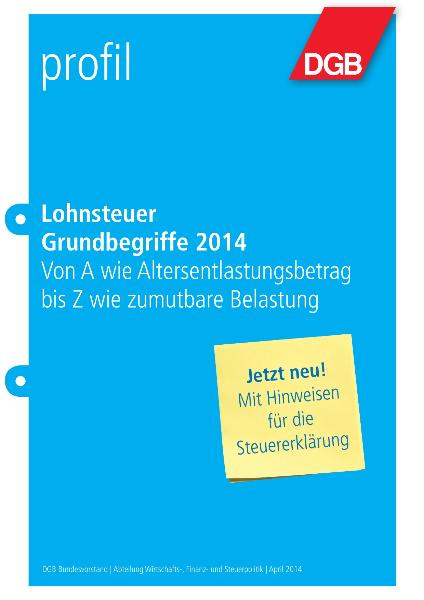 Lohnsteuer Grundbegriffe 2014