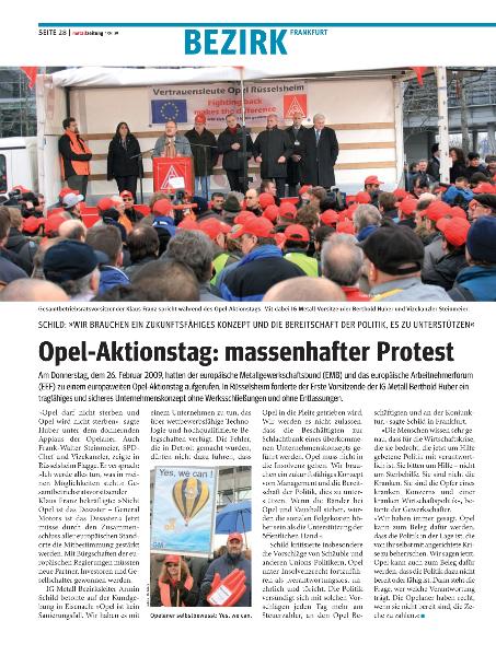 metallzeitung - Regionalseiten Frankfurt April 2009