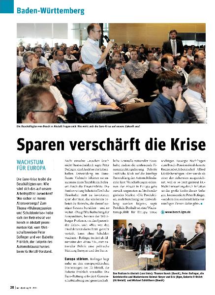 metallzeitung - Regionalseiten Baden-Württemberg Oktober 2012