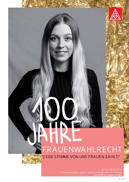 Plakatausstellung 100 Jahre Frauenwahlrecht