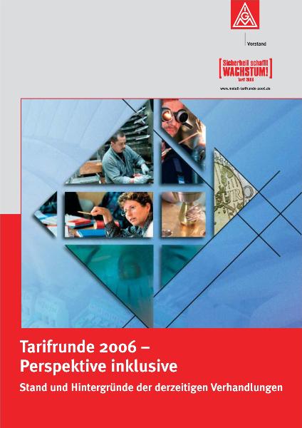 Online-Broschüre Tarifrunde 2006 - Perspektive inklusive