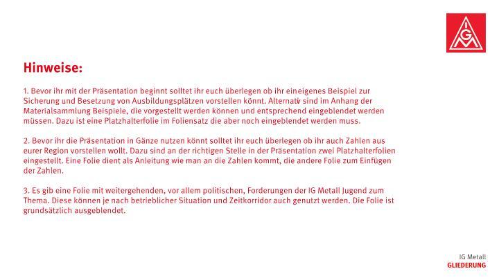 PowerPoint SOS Ausbildung für Betriebsversammlungen