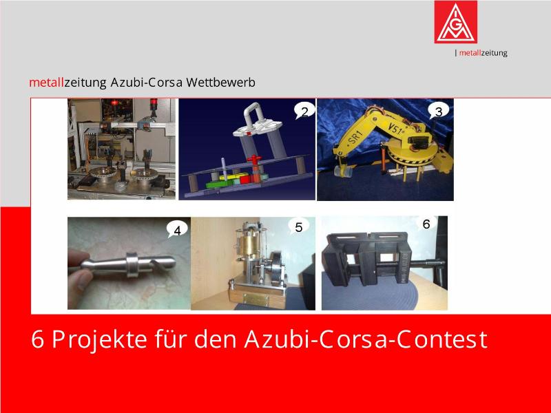 metallzeitung Azubi-Corsa Wettbewerb