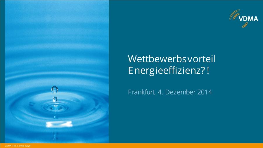 Wettbewerbsvorteil Energieeffizienz?!