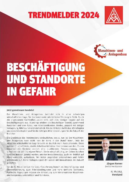 Betriebsrätebefragung im Maschinenbau: Beschäftigung und Standorte in Gefahr