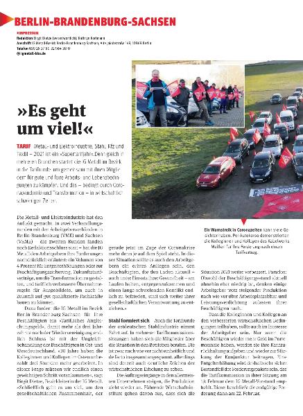 metallzeitung - Regionalseiten Berlin-Brandenburg-Sachsen Februar 2021